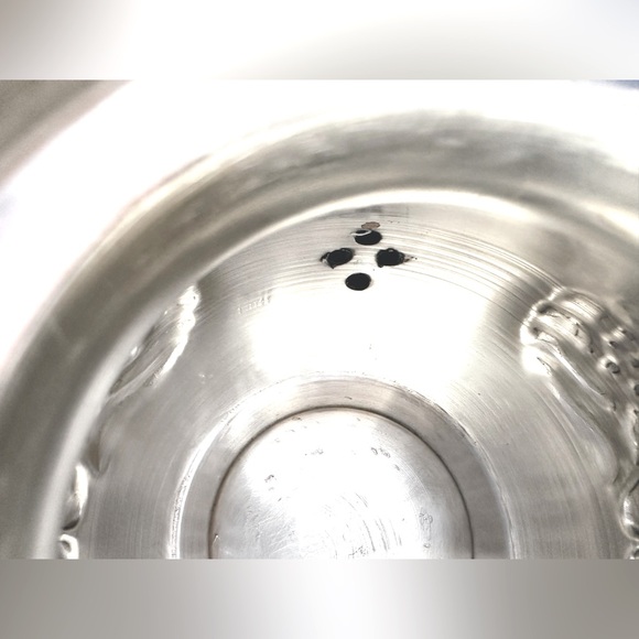 Fatima 22A Sm Silver tone Tea Pot/Collectible, Vintage-Good Preowned Condition - Picture 4 of 6